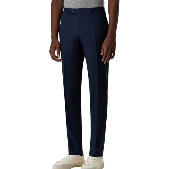 Canali 1934 Impeccabile Wool Blue Men's Dress Pants Size 37 New With Tags - Picture 1 of 12